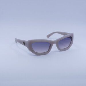Gucci GG1784S 005 Sunglasses Light Grey Cat Eye Frame, Smoke Lenses